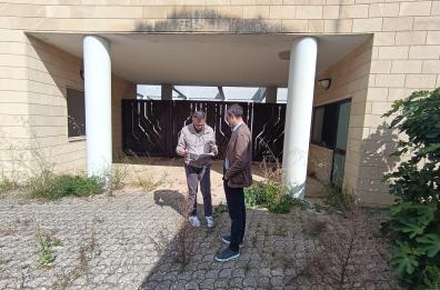Loseto, il sopralluogo del cimitero prima dei lavori di manutenzione straordinaria 
