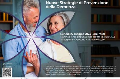 «Prevenzione della Demenza», l'incontro a Martina Franca