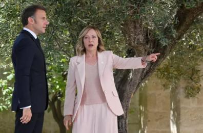 G7 Italia, l'ira della premier Meloni: gelo con il presidente francese Macron