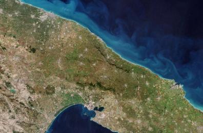 Occhi sulla Puglia anche dallo spazio: lo scatto di Copernicus
