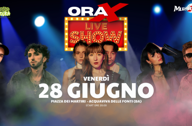 «Ora X», lo show radiofonico arriva in piazza ad Acquaviva delle Fonti con ospiti e tanta musica