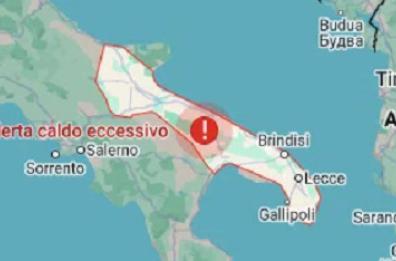 Allerta caldo eccessivo in Puglia: weekend di fuoco a Bari con 30 gradi già dalle 8 del mattino