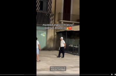 Bari, a fuoco la pizzeria di Errico Porzio? Falso allarme: è una centralina dell'Enel che si è surriscaldata