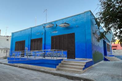 Porto Cesareo, il «Pietro Parenzan» si dipinge di blu: nuovo look  per lo storico museo di biologia marina