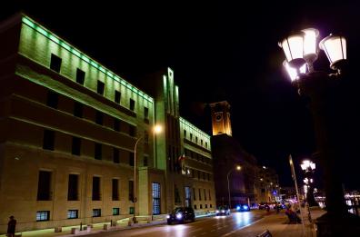 Bari, la Presidenza di Regione si illumina di verde per la Giornata della salute mentale