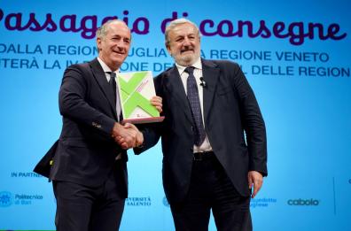 Festival delle Regioni, passaggio di consegne tra Puglia e Veneto per l’edizione 2025