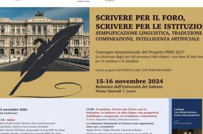 Comprendere i processi? Servono «Atti chiari», il convegno a Lecce