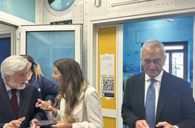 Il presidente Figc Gravina a Taranto visita i piccoli pazienti del SS.Annunziata