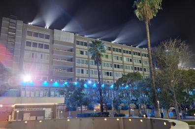 Bari, ecco la Facoltà di Giurisprudenza illuminata per i 100 anni dell'Uniba 