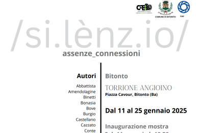 A Bitonto la mostra fotografica collettiva /si.lènz.io/ assenze_ connessioni 
