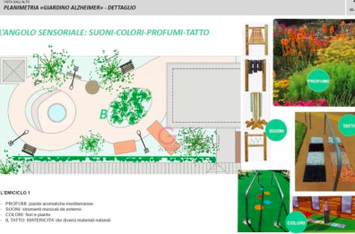 Bari, a piazzetta dei Papi a Poggiofranco un giardino interattivo a misura di anziani e affetti da demenza