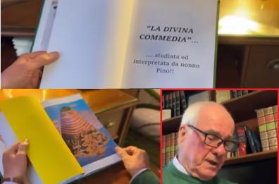 Foggia, riscrive la Divina Commedia per le sue nipoti: il regalo speciale di nonno Pino «E ora basta cellulari»