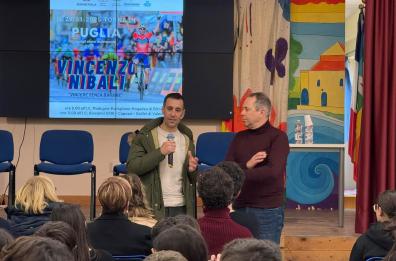 Lo sport come strumento di antimafia, Vincenzo Nibali in Puglia da testimonial