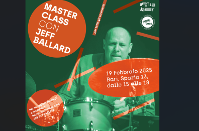 La leggenda del jazz mondiale Jeff Ballard a Bari per una masterclass e un concerto