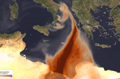 La sabbia del Sahara raggiunge anche la Puglia: l'immagine catturata dai satelliti di Copernicus