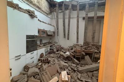 Serracapriola, tetto di un'abitazione crolla: 62enne ferita, non è in gravi condizioni