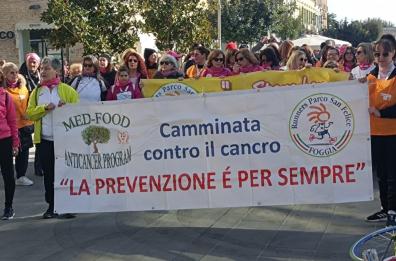 Foggia, 8ª edizione della Camminata non competitiva "Contro il cancro, la prevenzione è per sempre"