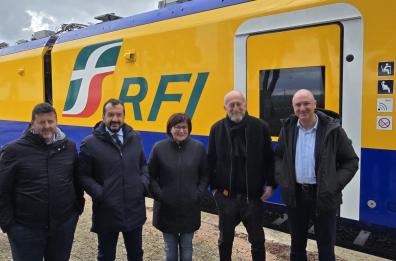 A Matera il secondo treno diagnostico di Rfi