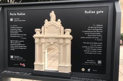 Lecce, la Porta Rudiae è tattile in 3D per i non vedenti