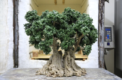 Gli ulivi millenari pugliesi patrimonio Unesco diventano opere d'arte in ceramica grazie ai fratelli Spagnulo