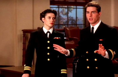 Demi Moore e Tom Cruise nei Marine affrontano la corte marziale in «Codice d’onore» di Rob Reiner