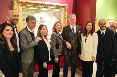 Barletta, il ministro Giuli inaugura la nuova mostra su De Nittis: «È straordinaria»