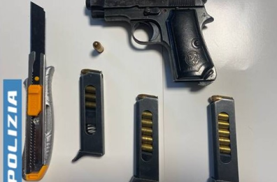 Manduria, in giro con pistola e colpo in canna: «Stellina» fermato dai poliziotti