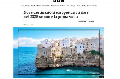 Nove destinazioni europee da visitare nel 2025: la BBC mette al primo posto la Puglia