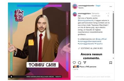 All'UnoMaggio libero e pensante di Taranto arriva l’Espresso Macchiato di Tommy Cash