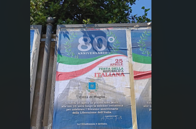 Nuova gaffe sui manifesti a Maglie: il 25 aprile diventa la Festa della Repubblica Italiana