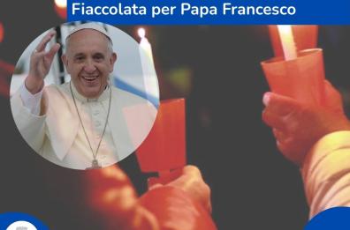 A San Giovanni Rotondo la fiaccolata e la messa per Papa Francesco