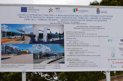 A Taranto primi interventi per la Brt: disagi fino ad agosto