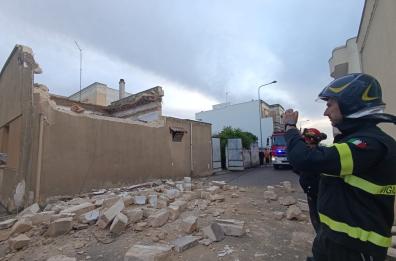 Paura a Melissano, crolla una palazzina: non si registrano feriti