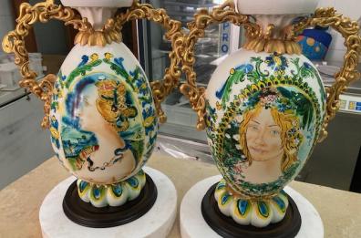 Le straordinarie «opere d'arte» di cioccolata del pasticciere di Giovinazzo Nicola Giotti al Rinascimento del Gusto di Firenze