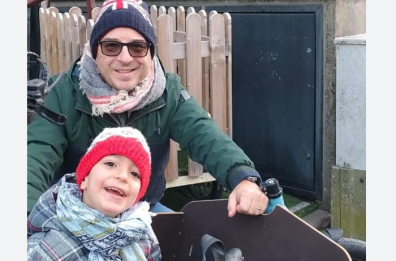 Da Riccione a Santa Maria di Leuca, il piccolo Davide e suo papà in bici per sensibilizzare sulle malattie rare