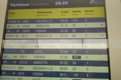 Treni, mattina di disagi sulla Pescara-Bari per un guasto a Giovinazzo: ritardi fino a 140 minuti. 