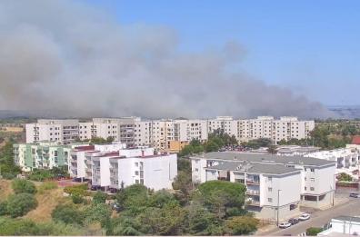 Bernalda, vasto incendio nella zona di San Donato: canadair in azione