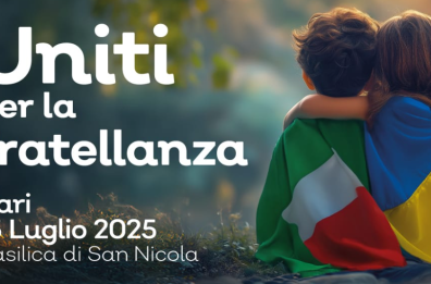 A Bari «Uniti per la Fratellanza»: la festa dei bambini sul sagrato della Basilica di San Nicola.