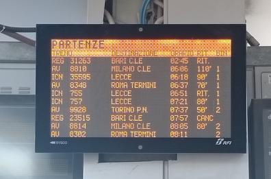 Ancora disagi nei trasporti: guasto tra Cerignola e Barletta, treni in ritardo di 150 minuti o cancellati. Circolazione riattivata