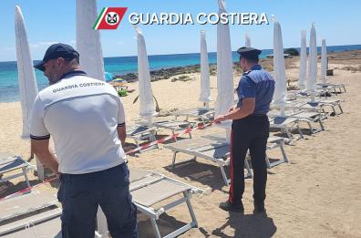 Porto Cesareo, stabilimento balneare abusivo in area protetta: scatta il sequestro