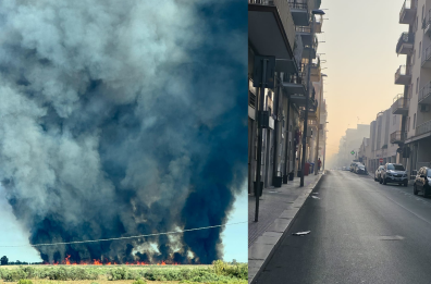 Non si fermano le fiamme a Manfredonia, ancora due canadair in azione: «Restate in casa». Scoppia un nuovo incendio