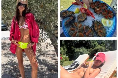 L'estate pugliese di Emily Ratajkowski: tra ulivi, bikini, topless e crudo di mare