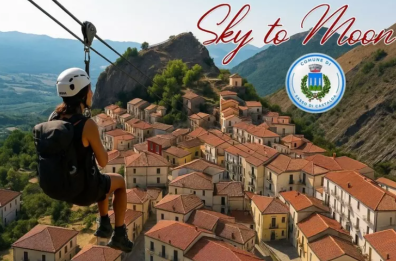 «Sky to Moon», a Sasso di Castalda si «vola» dai monti al centro cittadino