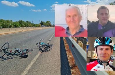 Tragedia sulla SP 231 a Terlizzi: auto piomba su gruppo di 5 ciclisti, 3 morti sul colpo. Indagato l'autista. FOTO