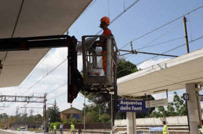 Rfi linea Bari-Taranto, proseguono i lavori di riqualificazione della stazione di Acquaviva delle Fonti