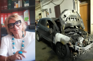 Attentato incendiario nella notte a Brindisi: in fiamme auto dell'amministratrice della Multiservizi. Palladino: «Ho denunciato»
