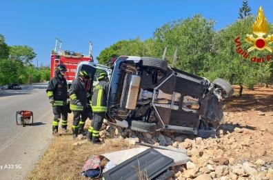 Scontro tra auto e moto sulla Ostuni–Villanova: feriti e traffico in tilt