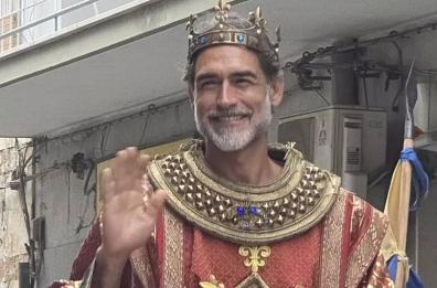 Sergio Muniz è re Carlo II d'Angiò nel Corteo storico di Lucera