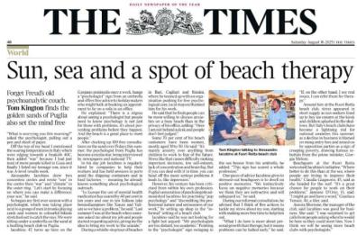 Lo «psicologo in spiaggia» finisce sul Times: «Perché così tante polemiche?»