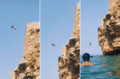 Polignano a Mare, quando i tuffi dalle scogliere diventano una tendenza social. E adesso arrivano i vigili
